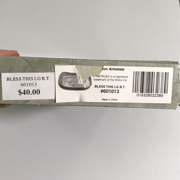 WILTON ARMETALE "Bless This House" Bread Tray Cookware Serving 601013 New - Picture 6 of 7